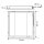 ESYLUX EQ10132445 LED-Leuchtenset mit prismatischer (CRYSTAL) Abdeckung (Diffusor) LED-Leistung 120W Bestehend aus 4 Leuchten mit 30W Farbtemperatur ca 4000K QUADRO-SET CELINE-2 600 DDP TR 840 IR ELC Weiß