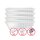 ESYLUX EQ10132452 LED-Leuchtenset mit prismatischer (CRYSTAL) Abdeckung (Diffusor) LED-Leistung 120W Bestehend aus 4 Leuchten mit 30W Farbtemperatur ca 2700K-6500K QUADRO-SET CELINE-2 HCL 600 DDP TR 8TW IR ELC Weiß