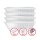 ESYLUX EQ10132490 LED-Leuchtenset mit prismatischer (CRYSTAL) Abdeckung (Diffusor) LED-Leistung 120W Bestehend aus 4 Leuchten mit 30W Farbtemperatur ca 2700K-6500K QUADRO-SET CELINE-2 HCL 625 DDP TR 8TW IR ELC Weiß