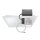 ESYLUX EQ10132537 LED-Deckeneinlegeleuchte mit transparentem mikroprismatischem Diffusor Farbtemperatur ca 4000 K (neutral) CELINE-2 PNL 625 DDP TR 4400 840 IP20 DALI-2 SET Weiß
