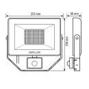 ESYLUX EL10810770 LED-Strahler 50 W 4000 K schwarz...