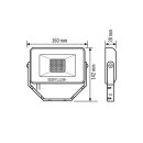 ESYLUX EL10810909 LED-Strahler 10 W 4000 K BASIC OFL TR...