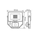 ESYLUX EL10810923 LED-Strahler 10 W 4000 K weiss...