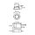 ESYLUX EO10298905 LED Downlight zum Einbau in Decken-/Wandausschnitten mit 68mm 5W 3K inkl Std Treiber DALI SwitchDIM ELSA-2 DL 68 OP 100° 500 830 DALI WH Weiß