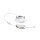 ESYLUX EO10298967 LED Downlight zum Einbau in Decken-/Wandausschnitten mit 68mm 5W 3K inkl Std Treiber an/aus ELSA-2 DL 68 OP 100° 500 830 WH Weiß