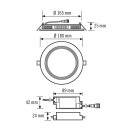 ESYLUX EO10298998 LED Downlight zum Einbau in...