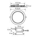 ESYLUX EO10299001 LED Downlight zum Einbau in...