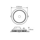ESYLUX EO10299025 LED Downlight zum Einbau in...