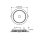 ESYLUX EO10299698 LED Downlight zum Einbau in Decken-/Wandausschnitten mit 225mm 18W 3K integrierter Präsenzmelder ELSA-2 DL 225 OP 110° 1800 830 PD IR DALI WH Weiß