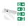 ESYLUX EN10031601 Notleuchte mit 3 h Notlichtdauer 25 m EKW Deckeneinbaumontage LED Fail-Safe-Kontakt selbstüberwachend SLC EL LED 3h 25m IR SC/C RM Weiß