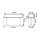 ESYLUX EN10031601 Notleuchte mit 3 h Notlichtdauer 25 m EKW Deckeneinbaumontage LED Fail-Safe-Kontakt selbstüberwachend SLC EL LED 3h 25m IR SC/C RM Weiß
