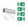 ESYLUX EN10031618 Notleuchte mit 3 h Notlichtdauer 25 m EKW Deckenaufbaumontage LED Fail-Safe-Kontakt selbstüberwachend SLC EL LED 3h 25m IR SC/C SM Aluminium