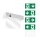ESYLUX EN10031656 Notleuchte mit 3 h Notlichtdauer 32 m EKW Deckeneinbaumontage LED selbstüberwachend Fail-Safe-Kontakt SLD EL LED 3h 32m IR SC/C RM Weiß