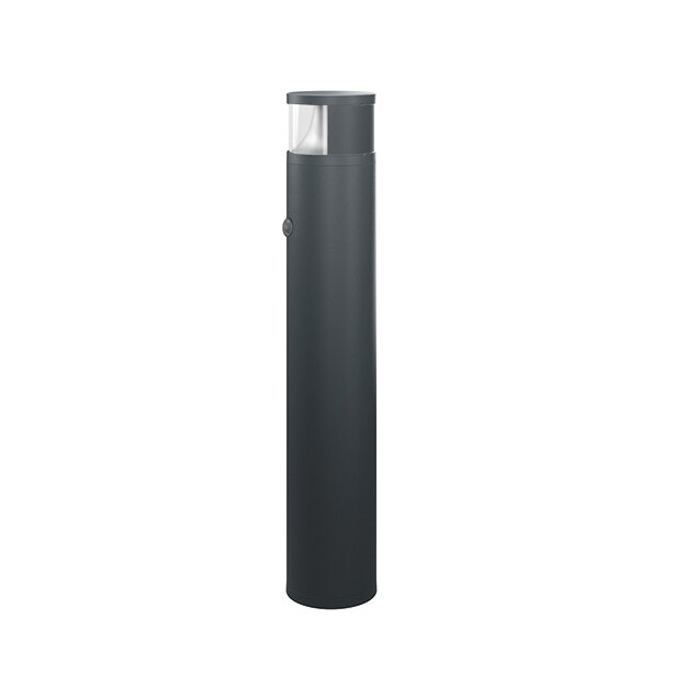 ESYLUX EL10820946 LED Pollerleuchte mit Lotuseffekt ALVA BL 940/170 TR 180° 700 840 MD IR DALI AN Grau