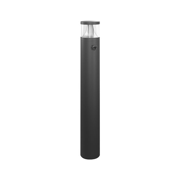 ESYLUX EL10821172 LED DALI Automatik Pollerleuchte mit Lotuseffekt DALI-Bewegungsmelder und integrierter DALI-Spannungsversorgung ALVA BL 700/100 TR 360° 500 830 MD IR DALI AN Grau