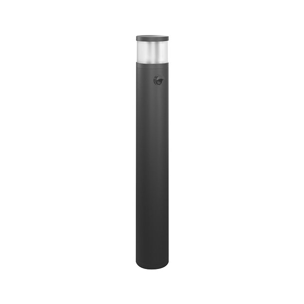 ESYLUX EL10821189 LED DALI Automatik Pollerleuchte mit Lotuseffekt DALI-Bewegungsmelder und integrierter DALI-Spannungsversorgung ALVA BL 700/100 OP 360° 400 830 MD IR DALI AN Grau