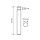 ESYLUX EL10821264 LED DALI Pollerleuchte mit Lotuseffekt ALVA BL 700/100 TR 360° 600 840 DALI AN Grau