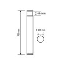 ESYLUX EL10821271 LED Pollerleuchte mit Lotuseffekt ALVA...