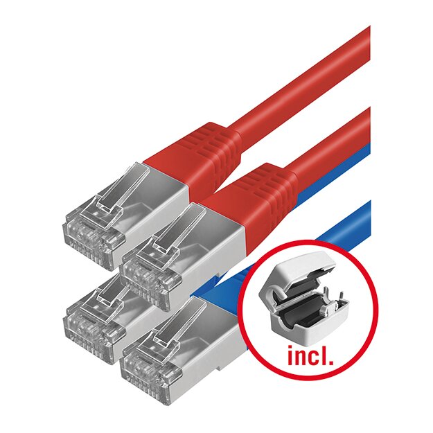 ESYLUX EC10431944 Kabelset RJ45 5m für Tunable White 4x / 4x CABLE-SET-2 RJ45 5m TW x4 Rot