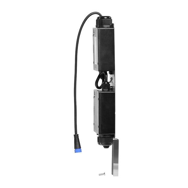 ESYLUX EL10521867 DALI Treiber im Gehäuse und Anschlußklemme im Gehäuse montiert auf ein Trägerprofil für ALVA Pollerleuchten Ø 170 mm ALVA BL 700/100 ASSEMBLY GROUP DRIVER DALI