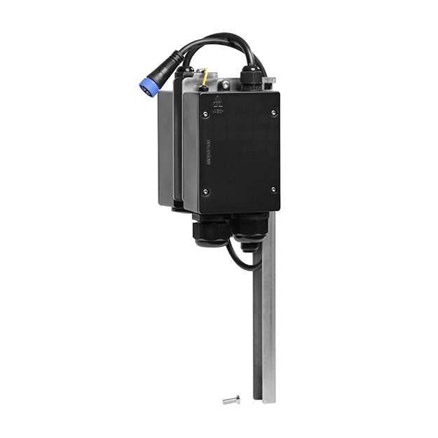 ESYLUX EL10521874 DALI Treiber im Gehäuse und Anschlußklemme im Gehäuse montiert auf ein Trägerprofil für ALVA Pollerleuchten Ø 100 mm ALVA BL 940/170 ASSEMBLY GROUP DRIVER DALI