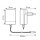 ESYLUX EN10061110 Steckernetzteil für Handscheinwerfer SLP-2 IP20 SLP-2 POWER SUPPLY Schwarz