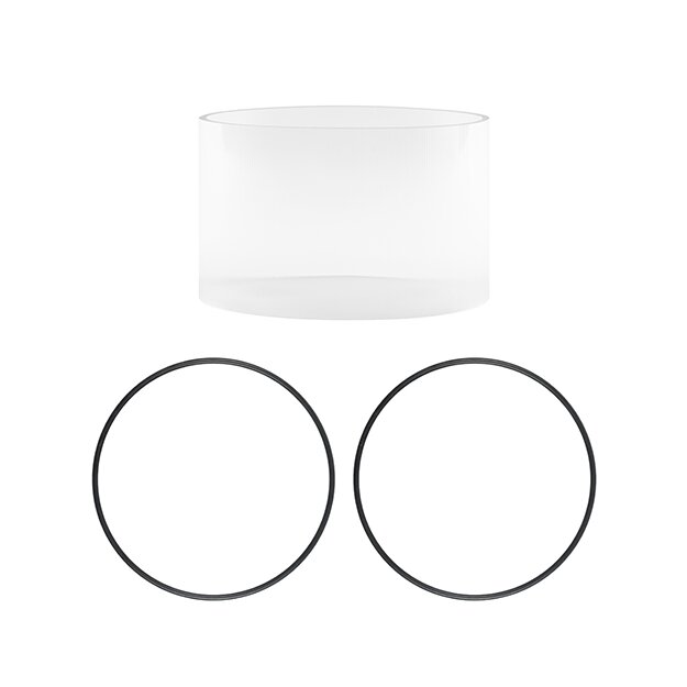 ESYLUX EL00007002 Transparenter Diffusor für ALVA BL Pollerleuchten Ø 170 mm und 2 Dichtungsringe ALVA BL 940/170 TR DIFFUSOR + GASKETS-SET