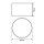 ESYLUX EL00007002 Transparenter Diffusor für ALVA BL Pollerleuchten Ø 170 mm und 2 Dichtungsringe ALVA BL 940/170 TR DIFFUSOR + GASKETS-SET