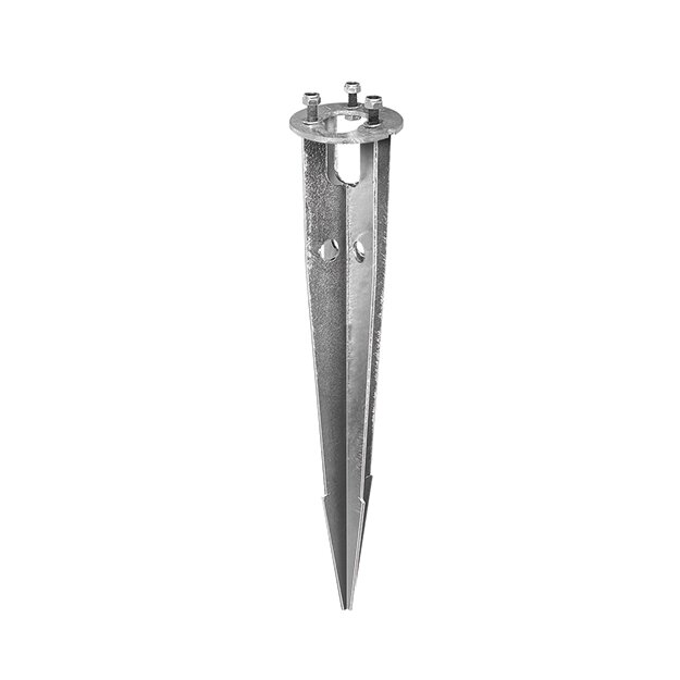 ESYLUX EL10820182 Bodenanker zur vereinfachten Montage der Pollerleuchten ALVA Ø 100 mm ALVA GROUND SPIKE 100 Zink
