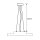 ESYLUX EO10850578 Abhängeset mit 3 Drahtseilen transparenter 5-poliger Anschlussleitung und rundem Deckenbaldachin Länge 2000 mm SVENJA WIRE PENDULUM SET 2000 Weiß