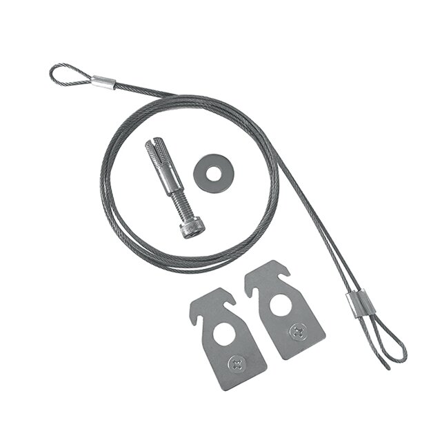 ESYLUX EQ10121616 Stahlseil zur Befestigung von ESYLUX Deckeneinlegeleuchten an der Decke DROP PECTION Edelstahl