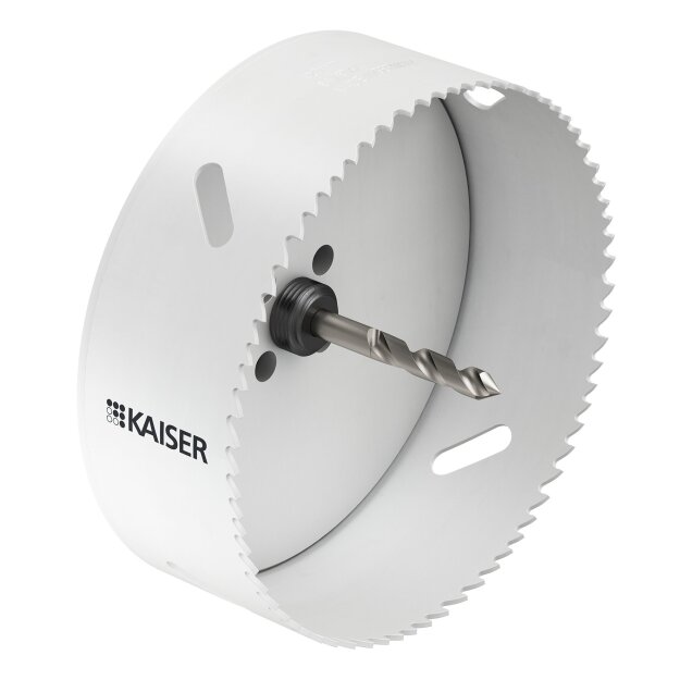 Kaiser 1084-20 Werkzeug BASIC Fräser Ø 120mm mit Aufnahme und Zentrierbohrer BiMetall Vario Verzahnung 4-6 ZpZ