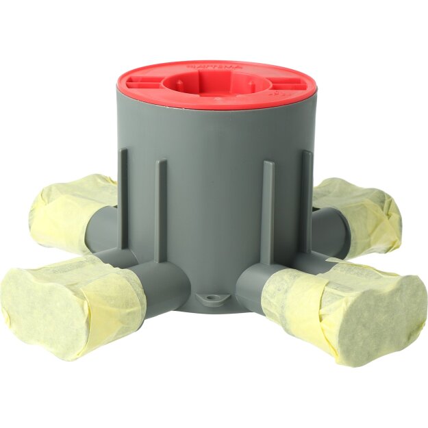 Kaiser AT1032 Betonbau Zentral-Deckendose MD-CD80R für System-Haftmagnet 16/19 mm Rohre Ø 80 mm Tiefe 80 mm mit Klebeband