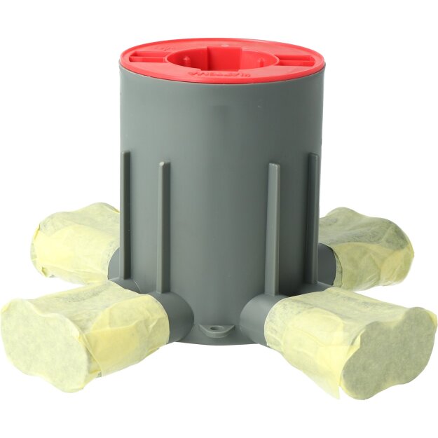 Kaiser AT1036 Betonbau Zentral-Deckendose MD-CD100R für System-Haftmagnet 16/19 mm Rohre Ø 80 mm Tiefe 100 mm mit Klebeband