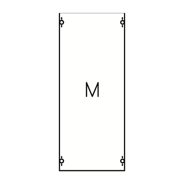 Striebel 2CPX037595R9999 1M0A Montageplatten-Modul 4RE / BH0, 1 FB Modul montiert auf EDF-Profil