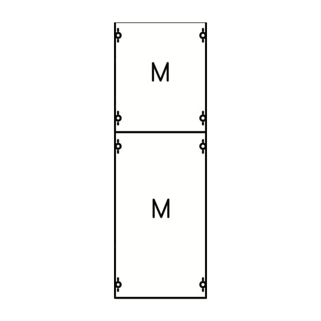Striebel 2CPX037614R9999 1M1A Montageplatten-Modul 5RE / BH1, 1 FB Modul montiert auf EDF-Profil