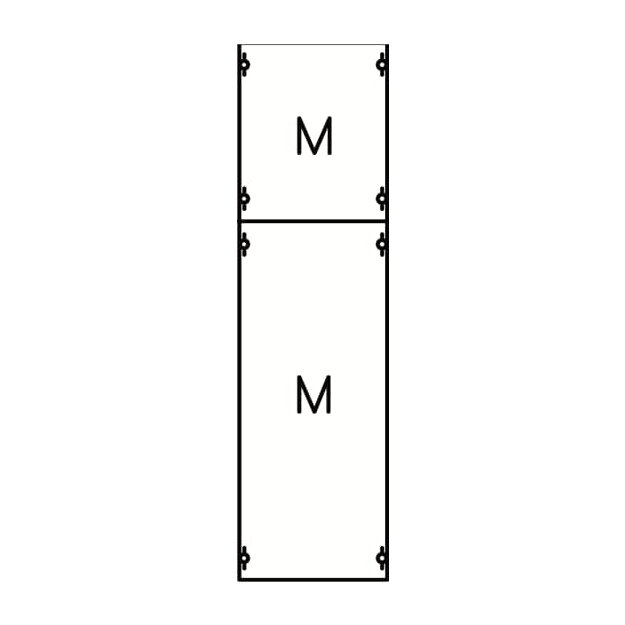 Striebel 2CPX037626R9999 1M2A Montageplatten-Modul 6RE / BH2, 1 FB Modul montiert auf EDF-Profil