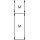 Striebel 2CPX037626R9999 1M2A Montageplatten-Modul 6RE / BH2, 1 FB Modul montiert auf EDF-Profil