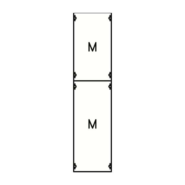 Striebel 2CPX037643R9999 1M3A Montageplatten-Modul 7RE / BH3, 1 FB Modul montiert auf EDF-Profil
