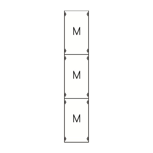 Striebel 2CPX037669R9999 1M5A Montageplatten-Modul 9RE / BH5, 1FB Modul montiert auf EDF-Profil