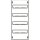 Striebel 2CPX037591R9999 1V0A Reiheneinbaugeräte-Modul Reihenabstand 125mm, 4RE / BH0, 1FB