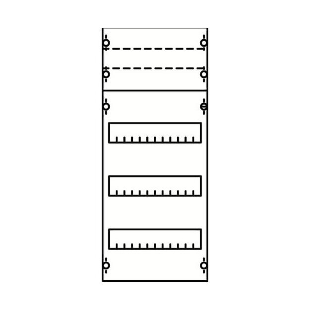 Striebel 2CPX037593R9999 1V0KA Reiheneinbaugeräte-Modul Reihenabstand 125mm, 4RE / BH0, 1FB