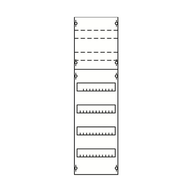 Striebel 2CPX037624R9999 1V2KA Reiheneinbaugeräte-Modul Reihenabstand 125mm, 6RE / BH2, 1FB