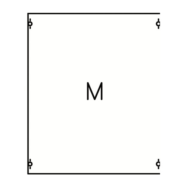 Striebel 2CPX037596R9999 2M0A Montageplatten-Modul 4RE / BH0, 2 FB Modul montiert auf EDF-Profil
