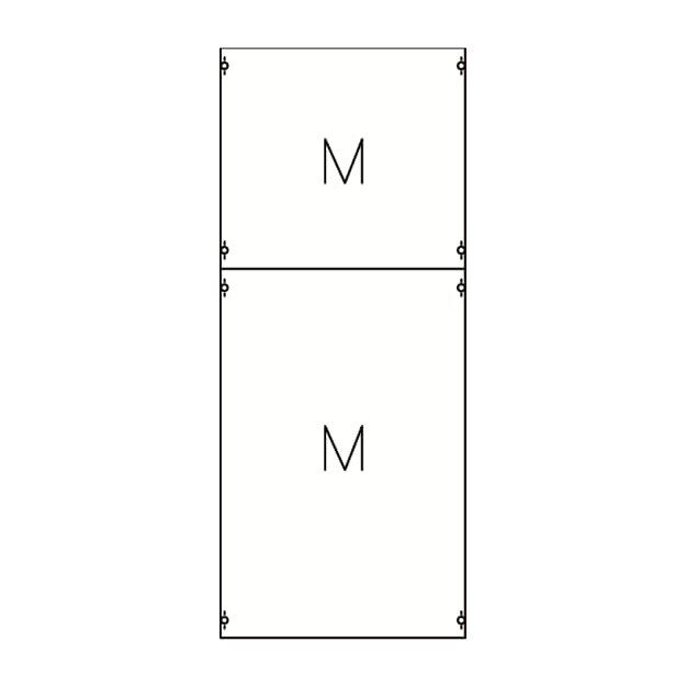 Striebel 2CPX037656R9999 2M4A Montageplatten-Modul 8RE / BH4, 2FB Modul montiert auf EDF-Profil