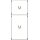 Striebel 2CPX037656R9999 2M4A Montageplatten-Modul 8RE / BH4, 2FB Modul montiert auf EDF-Profil