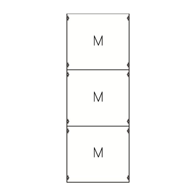 Striebel 2CPX037670R9999 2M5A Montageplatten-Modul 9RE / BH5, 2FB Modul montiert auf EDF-Profil