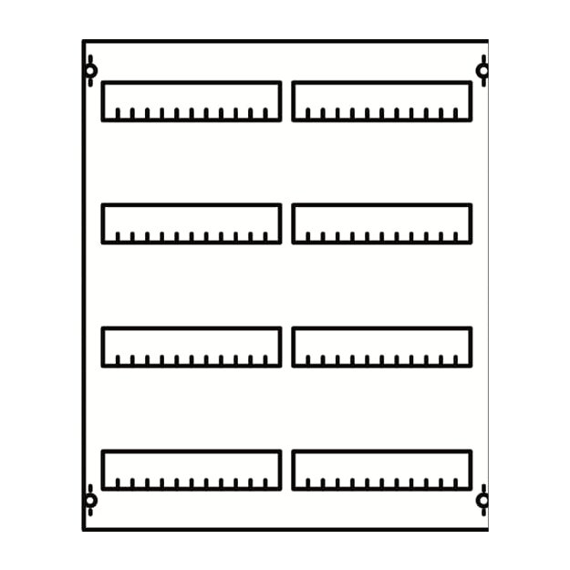 Striebel 2CPX077803R9999 2V0-150 Verteilerfeld 4RE / 2FB, BH0 Modul montiert auf EDF-Profil