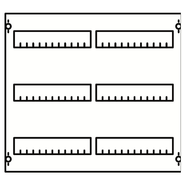 Striebel 2CPX077801R9999 2V00-150 Verteilerfeld 3RE / 2FB, BH00 Modul montiert auf EDF-Profil