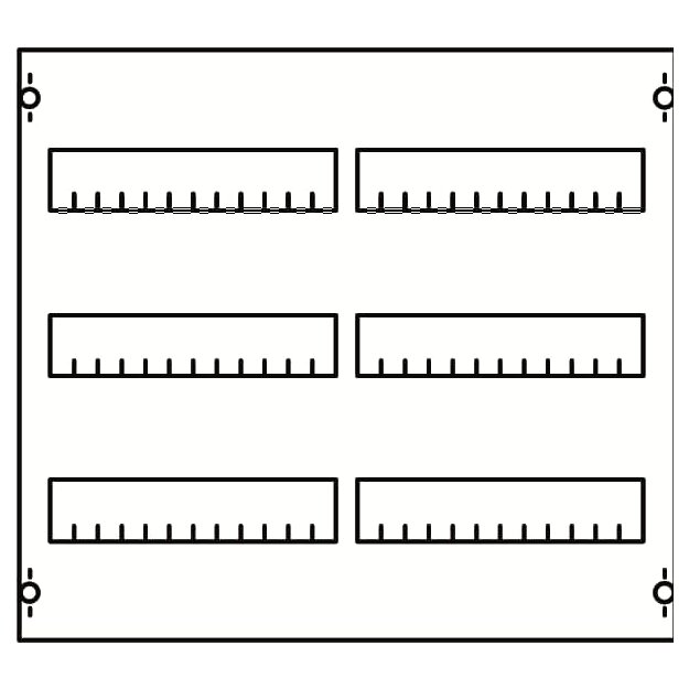 Striebel 2CPX037581R9999 2V00A Reiheneinbaugeräte-Modul Reihenabstand 125mm, 3RE / BH00, 2FB